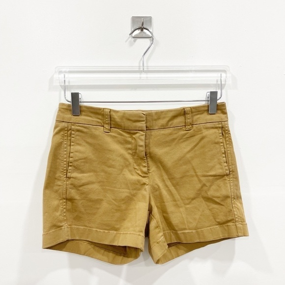 J. Crew Pants - J. Crew 4” Stretch Chino Shorts Cotton Tan